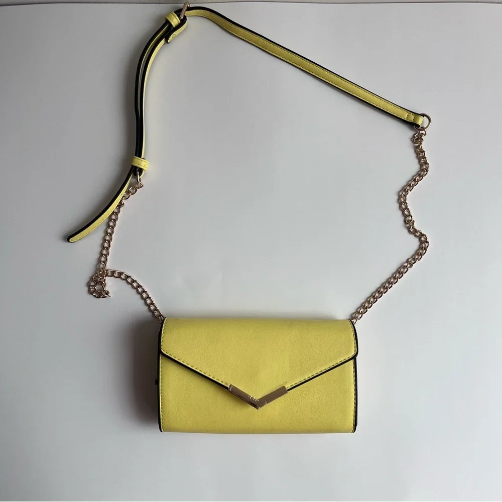 Urban Expressions Lemon Yellow Crossbody handBag